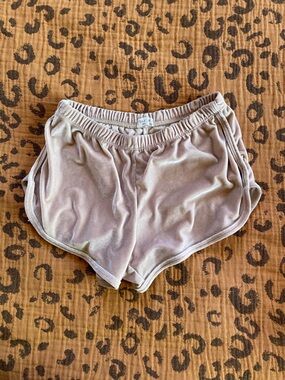 John Galt Pink Velvet Shorty Shorts Size S